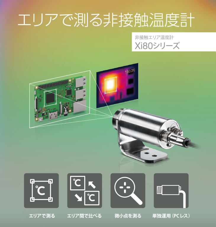 非接触エリア温度計 Xi80シリーズ