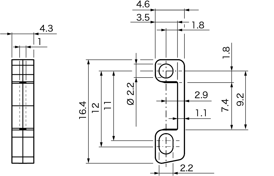 BEF-G2F-SIDE-SPACER-M2、BEF-G2F-FLAT-SPACER-M2